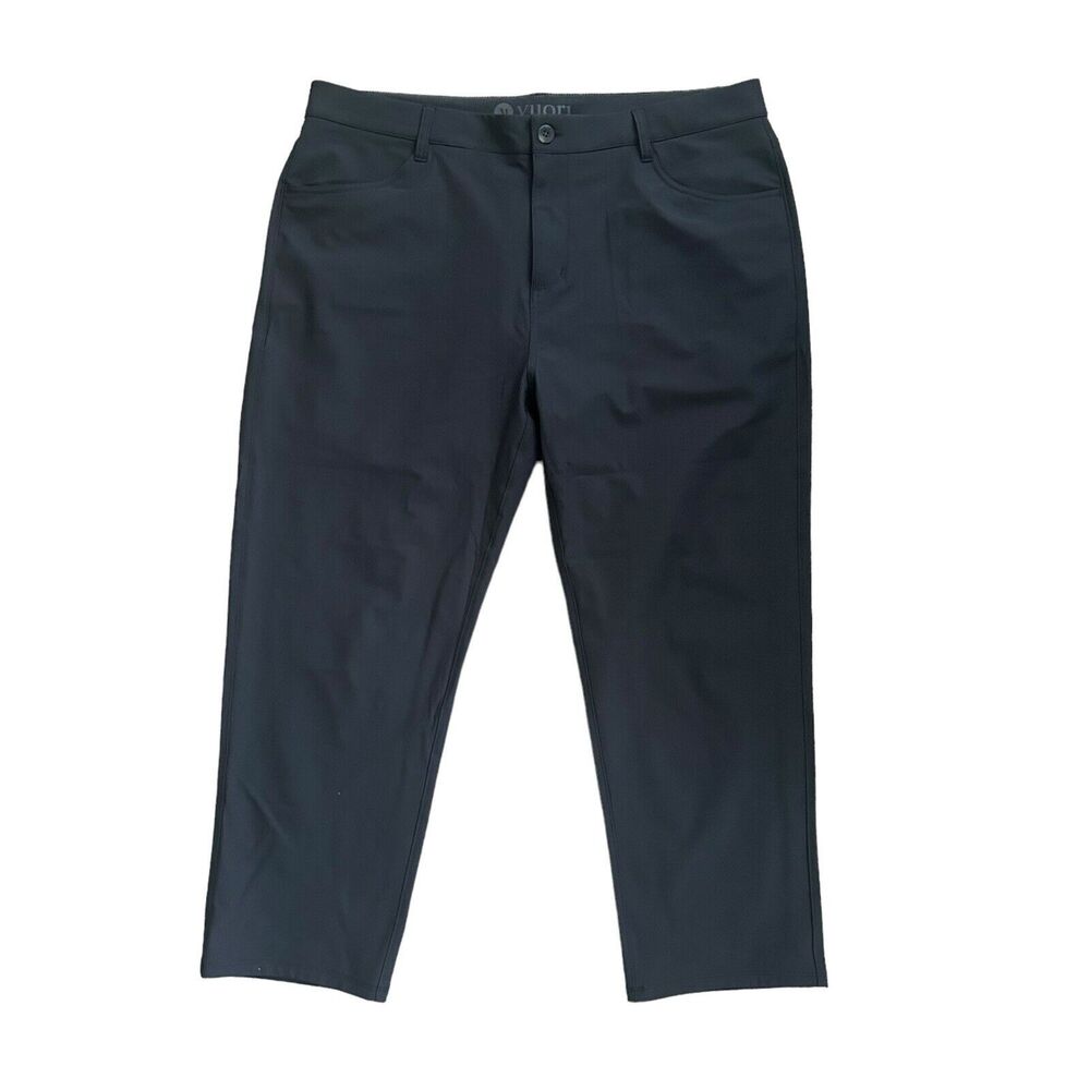 Vuori‎ Meta Pants Mens 38 Short Charcoal Gray Athletic Slim Fit Stretch V430